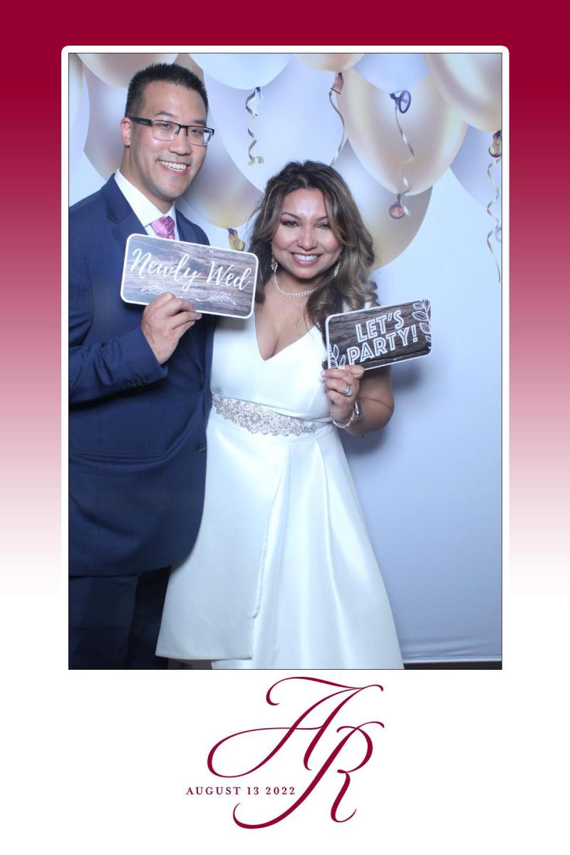 bride and groom photo booth photo