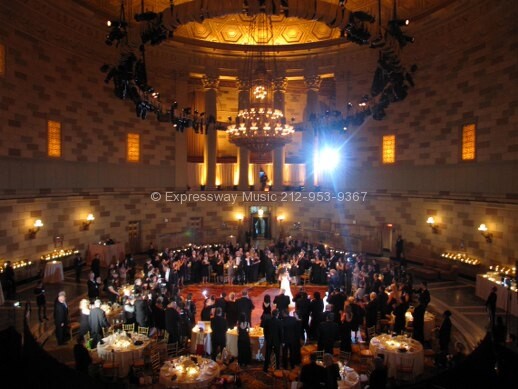 Gotham Hall wedding view from Balcony