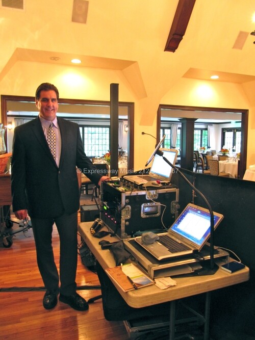 DJ Dave Swirsky at Milbrook Country Club in Greenwich Ct