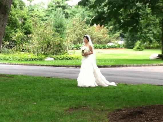 Bride Processional at Pleasantdale Chateau Wedding