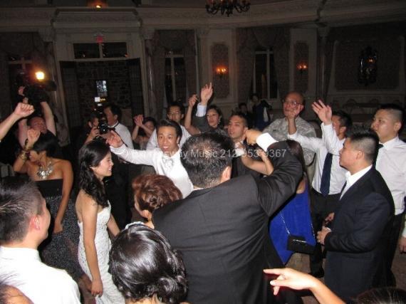 Wedding Guests singing and dancing