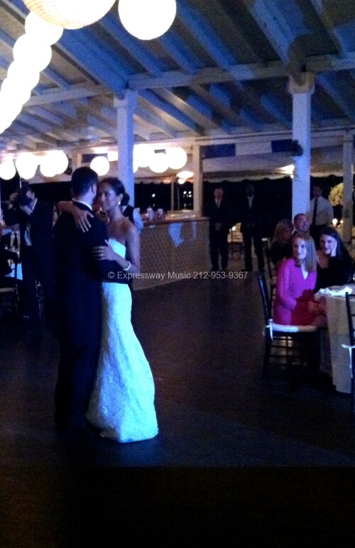 First Dance at Larchmont Yacht Club with DJ