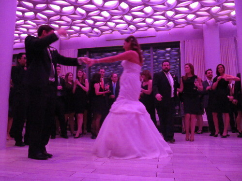 Bride and Groom first dance with dj dave