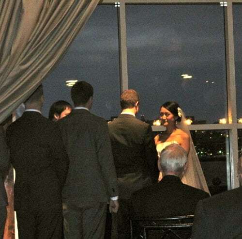 Bride and groom getting married at LIghthouse Wedding Chelsea Piers