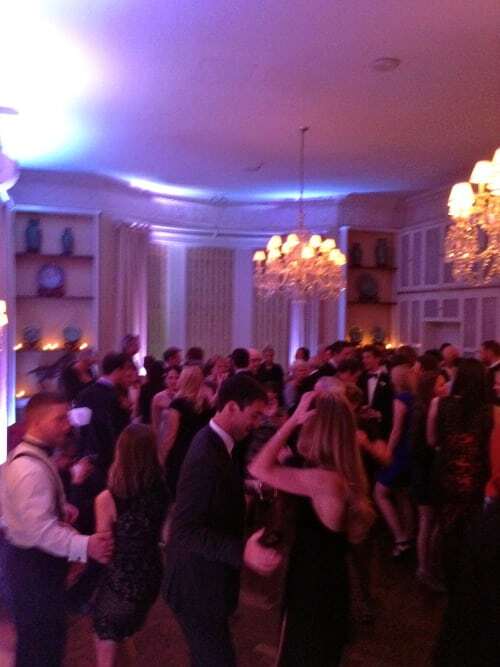 view of packed dance floor from wedding on Park ave NYC