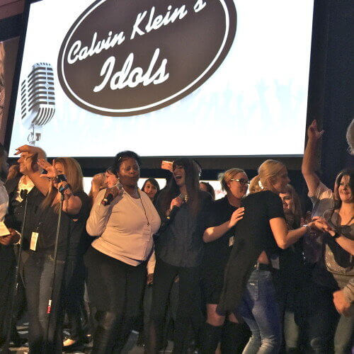 Calvin Klein Karaoke event