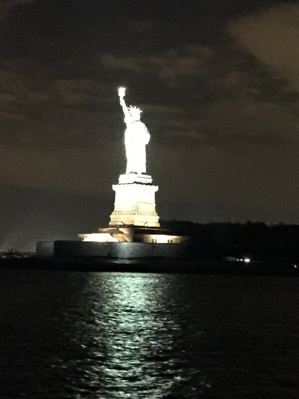 Statue of Liberty DJ view from Yacht