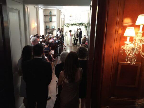 Wedding Ceremony at Harold Pratt House