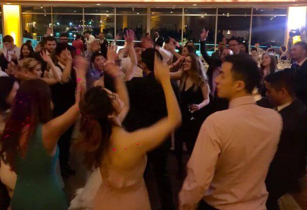 Bride and Groom keeps guests dancing at Glen Island Harbour Club New Rochelle