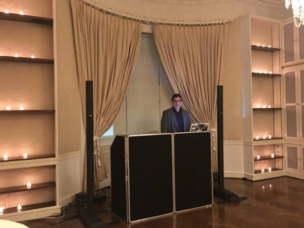 Harold Pratt Wedding DJ Dave Swirsky dj set up