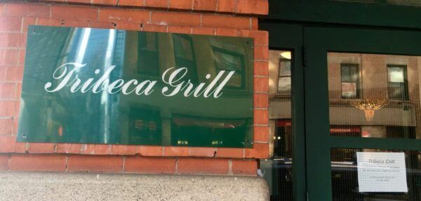 Tribeca grill front sign