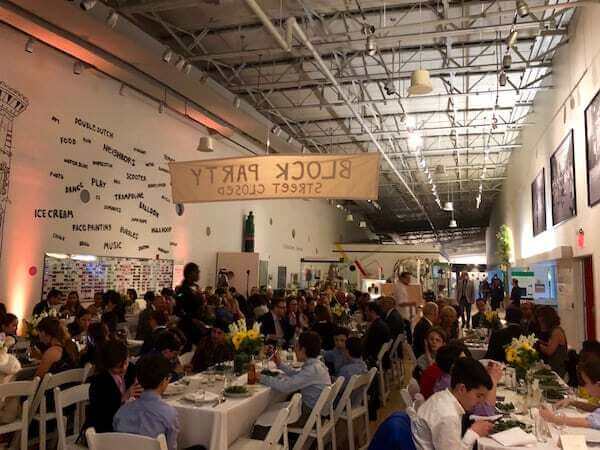 Brooklyn Children's Museum event space during Mitzvah