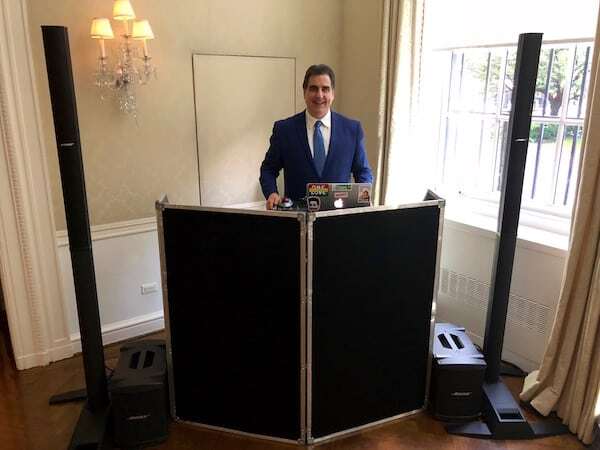 Expressway Music DJ Dave Swirsky set up at Harold Pratt House