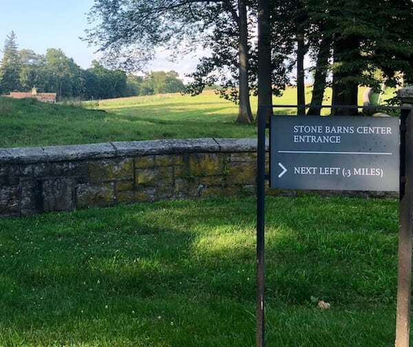 Blue Hill Farm entrance Sign