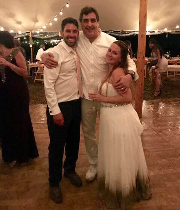 DJ Dave Swirsky with happy Bride and Groom