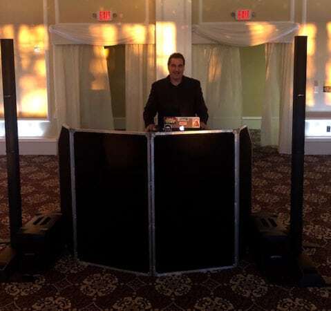 DJ Dave Swirsky and DJ Set up at le chateau south salem ny