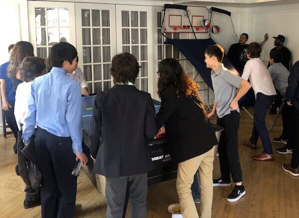 kids playing Expressway Music DJ sports games at Bar Mitzvah NYC