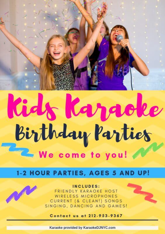Best Kids Karaoke Birthday Party Services in New York