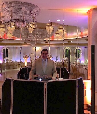 Expressway Music Owner/DJ Dave set up at Leonards Palazzo Great Neck Long Island