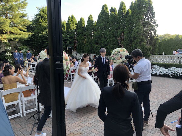 Bride and Groom just married 