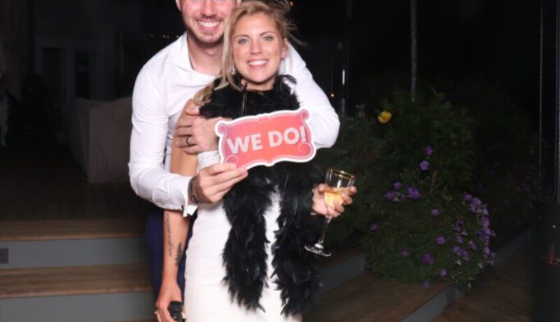 Photo booth photo of Bride and Groom