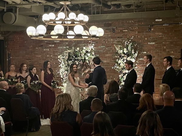 wedding ceremony at Beekman hotel