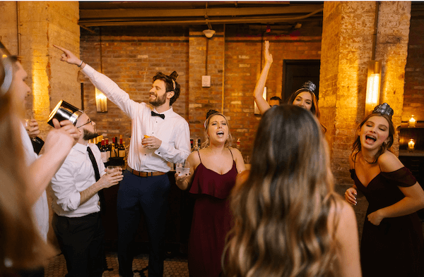 Beekman wedding guests on dance floor