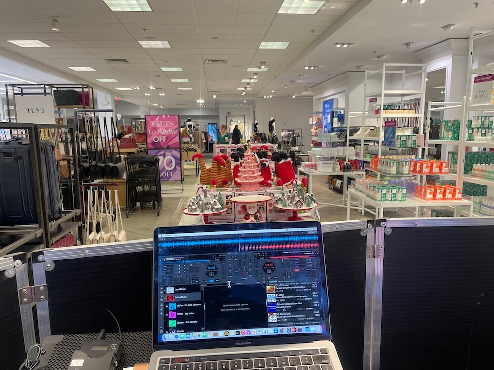 DJ view of Stamford Saks off 5th Store during Grand opening