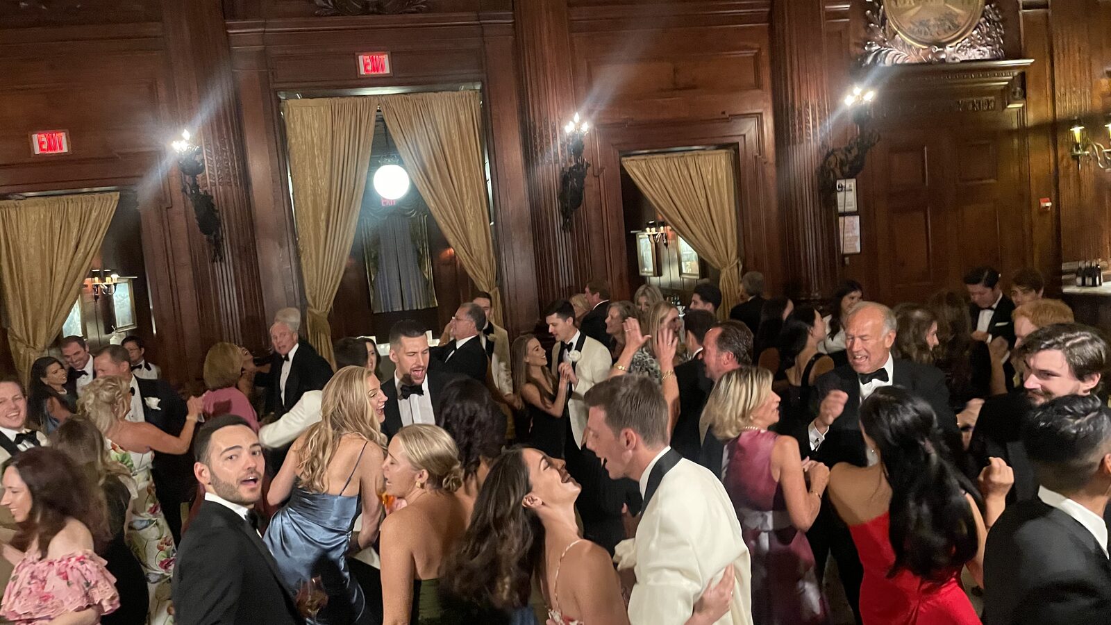 Guests dancing at a NYC wedding reception