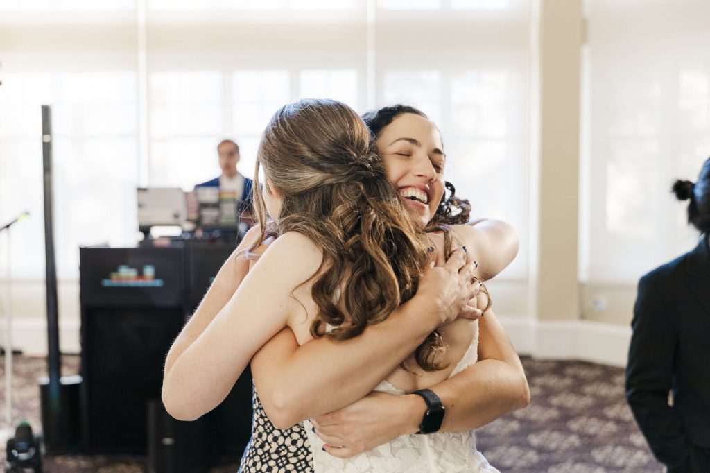 A bride celebrating at a New York wedding venue